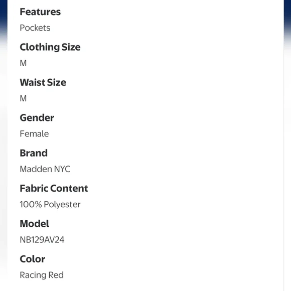 Madden NYC Sequin Red Mini Skirt W Pockets Sz. L - Picture 9 of 9